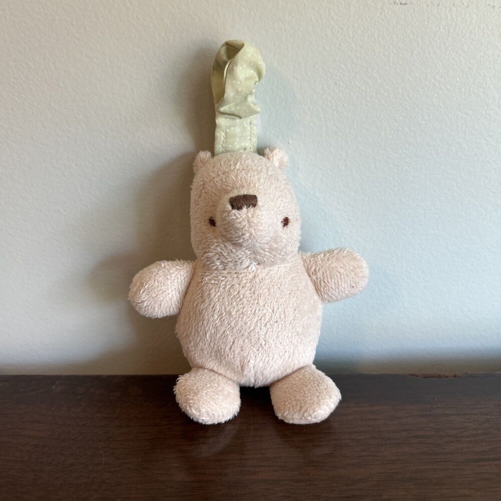 Disney Baby Winnie the Pooh Bear Chime Plush Rattle 2014 46043 5"